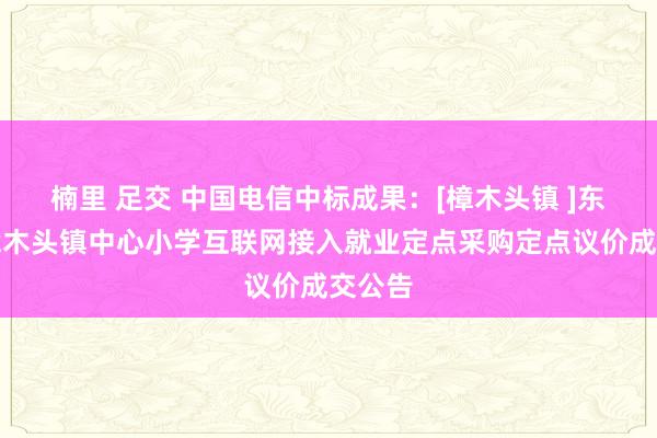 楠里 足交 中国电信中标成果：[樟木头镇 ]东莞市樟木头镇中心小学互联网接入就业定点采购定点议价成交公告