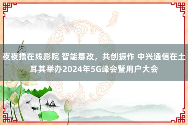 夜夜撸在线影院 智能篡改，共创振作 中兴通信在土耳其举办2024年5G峰会暨用户大会