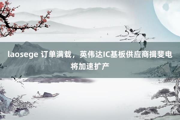 laosege 订单满载，英伟达IC基板供应商揖斐电将加速扩产