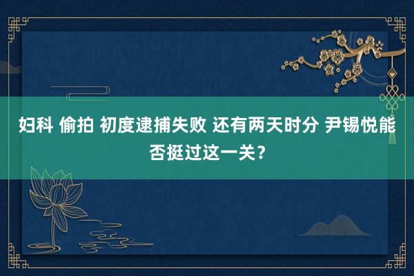 妇科 偷拍 初度逮捕失败 还有两天时分 尹锡悦能否挺过这一关？