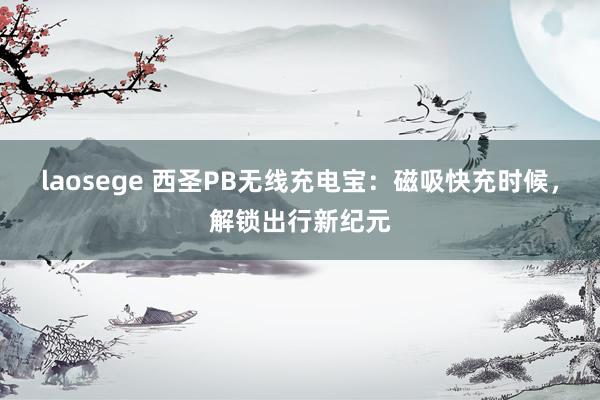 laosege 西圣PB无线充电宝：磁吸快充时候，解锁出行新纪元